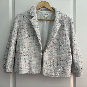 [Elle] Women's Pastel Tweed Blazer